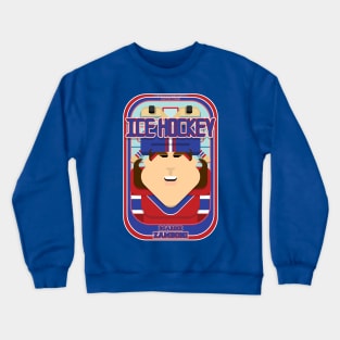 Ice Hockey Red and Blue - Boardie Zamboni - June version Crewneck Sweatshirt